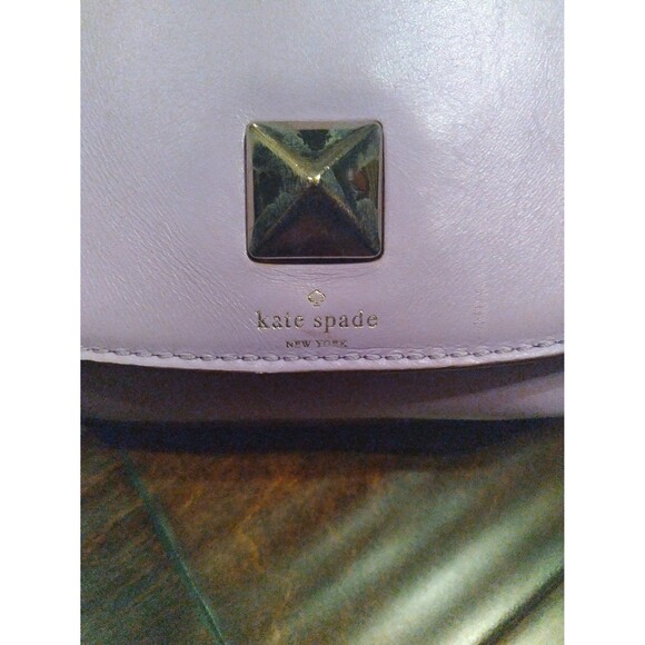 Kate‎ Spade Crossbody Bag Lavender Leather Chain Strap Small Purse - Picture 2 of 6